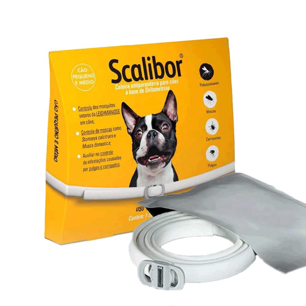 Scalibor Coleira Antipulgas e Carrapatos Pequena 48 cm - Produto Original