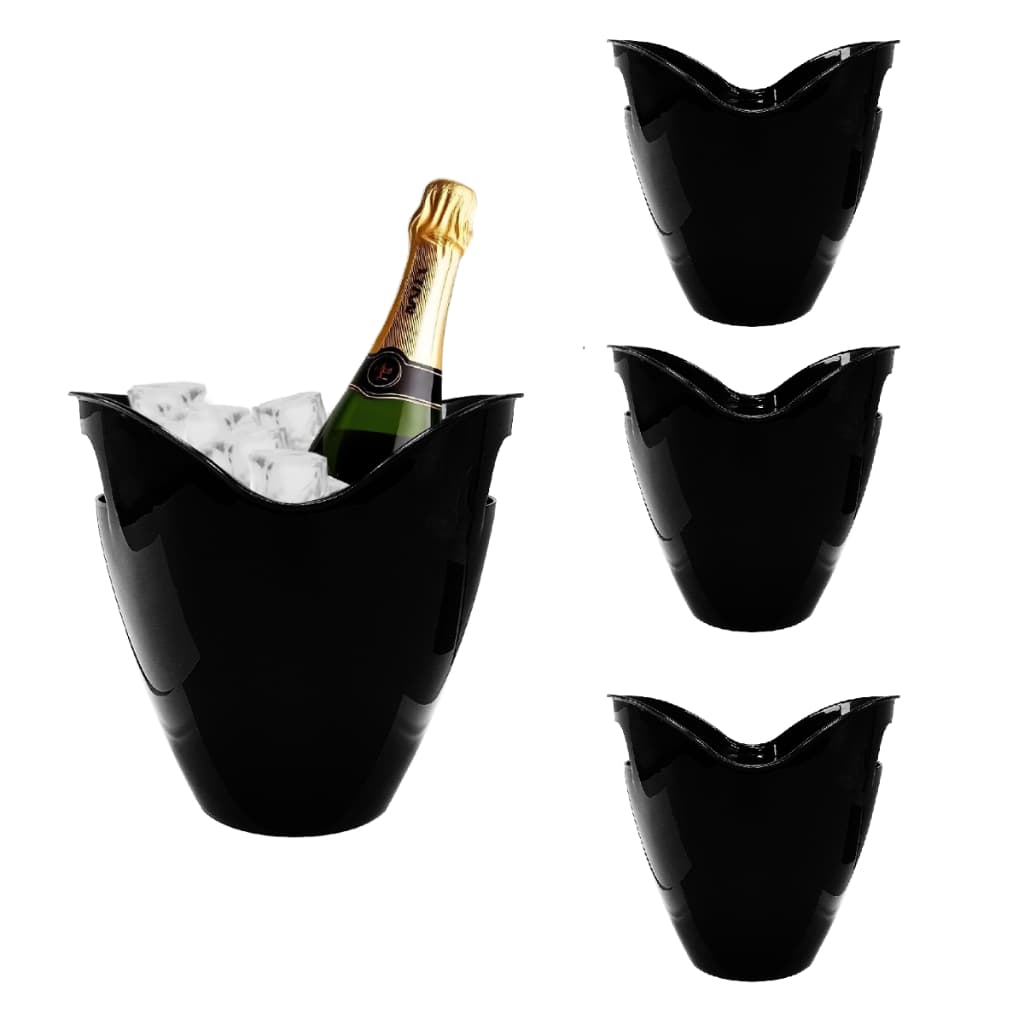 Balde de Gelo 3,3L Champanheira Acrílico Resistente Garrafas Espumante Vinho Bar Kit 3pçs