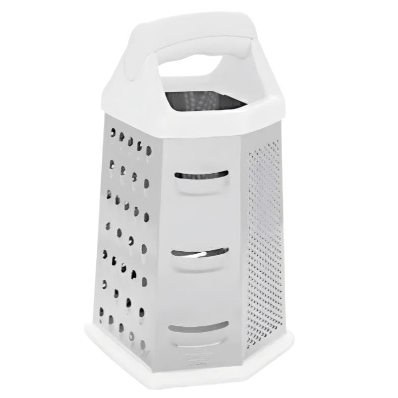 Ralador 6 Faces Inox Para Cozinha Base Antiderrapante Profissional Utensílios Legumes Queijos