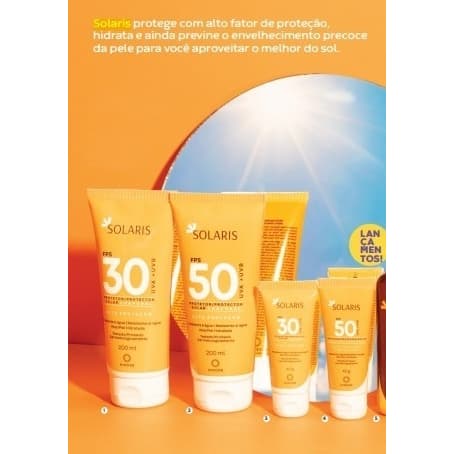 Hinode Protetor solar Corporal e Facial Solaris Linha Praia