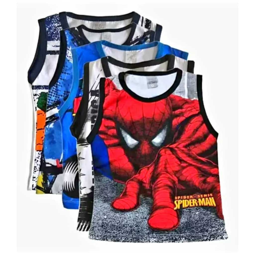 Kit 5 Camiseta infantil regata