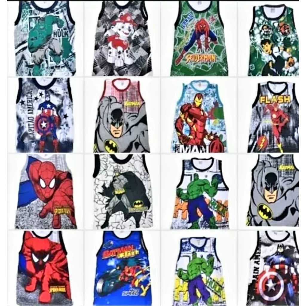 Kit 10 Camiseta infantil regata