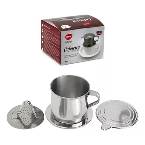 Cafeteira Vietnamita Filtro Café Gotejador Barista 1 Xícara