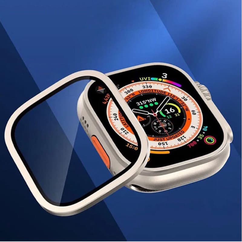 JETa Imports - Liga de Titânio HD Vidro Temperado para Apple Watch Ultra 2/Ultra 49 mm
