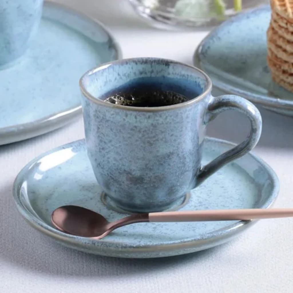 Jogo 6 Xícara De Café C/Pires Bio Breeze Porto Brasil