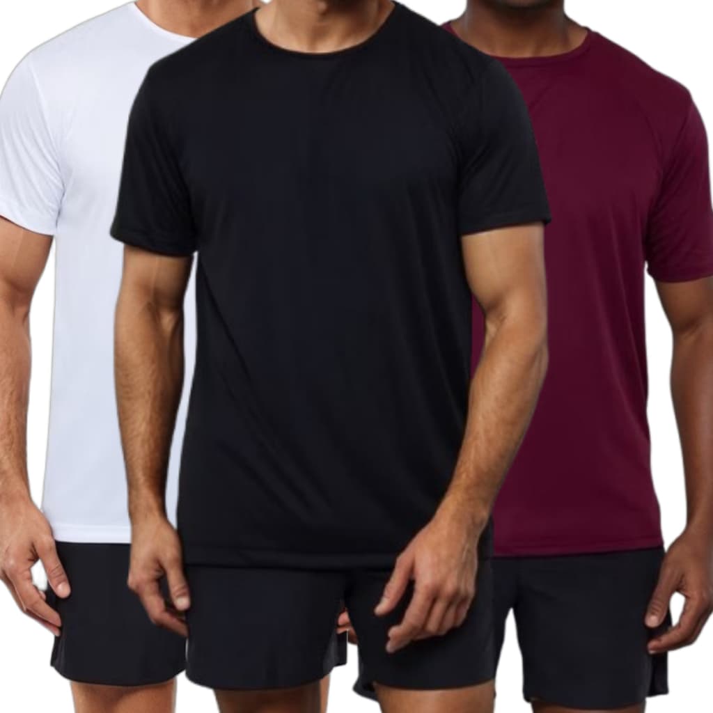 Camiseta Dry Fit Masculina - Blusa Academia Básica Lisa