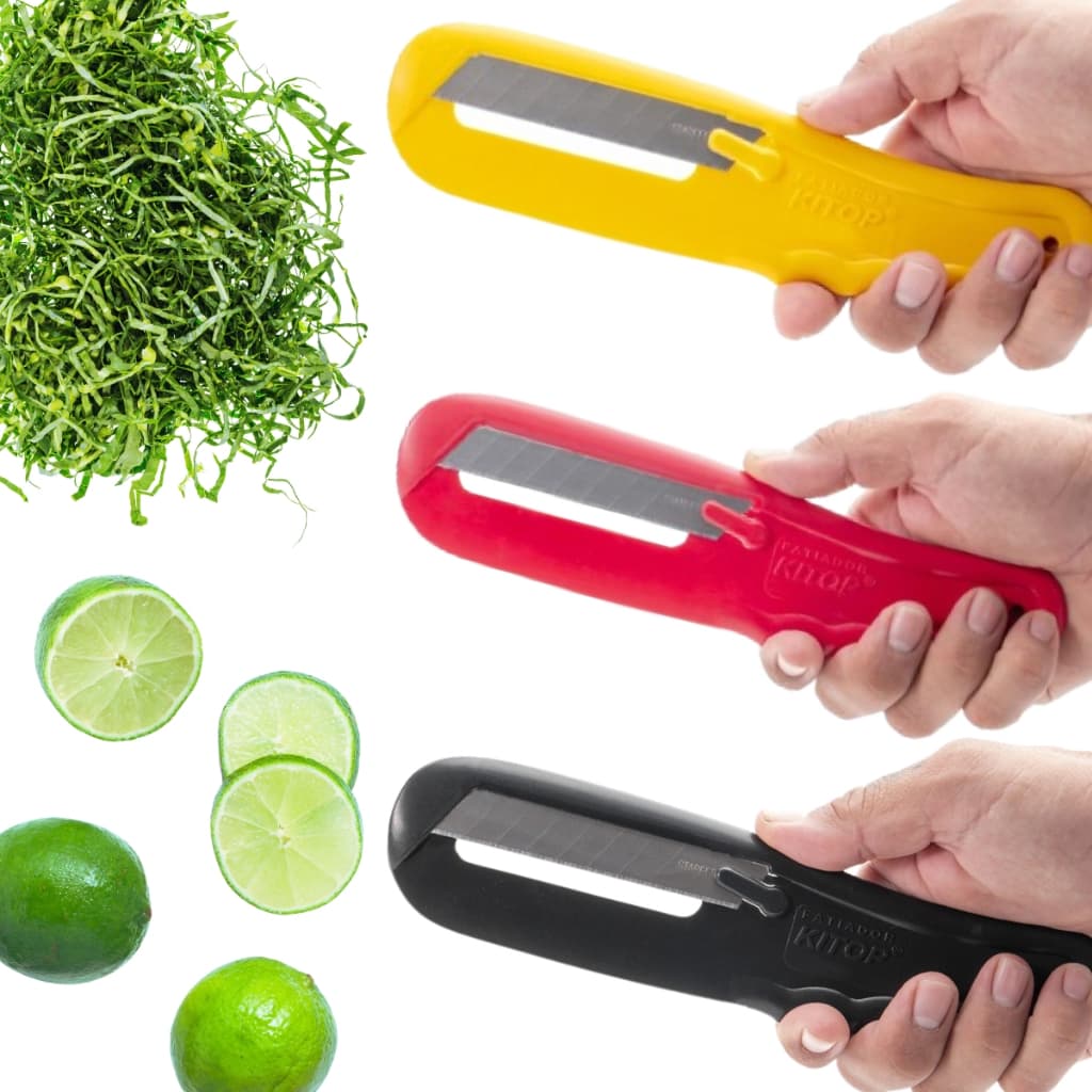 Kit 3 Fatiadores de Legumes Kitop Corta Tudo Prático Manual Fácil