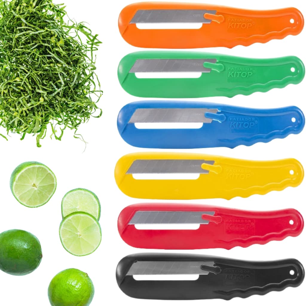 Kit 6 Fatiadores de Legumes Couve Fino Super Fácil Prático Rápido