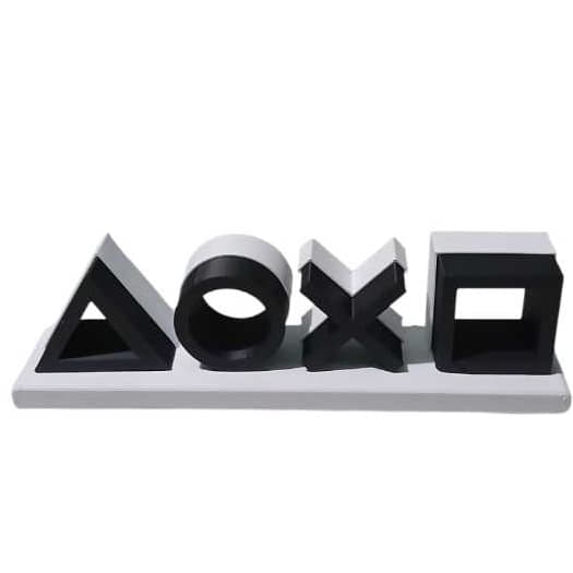 Letreiro Decorativo Gamer Símbolo PS Icons Playstation