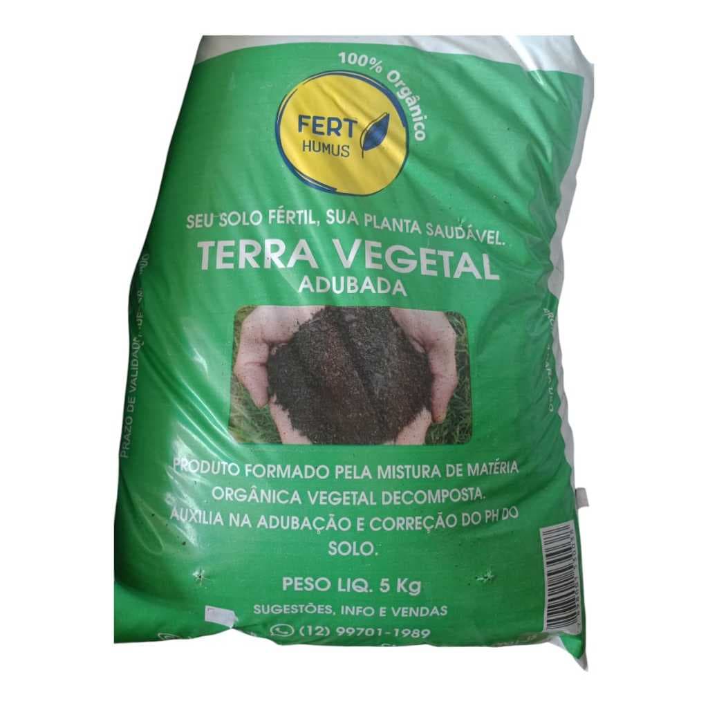 Terra Vegetal Adubada para Plantas