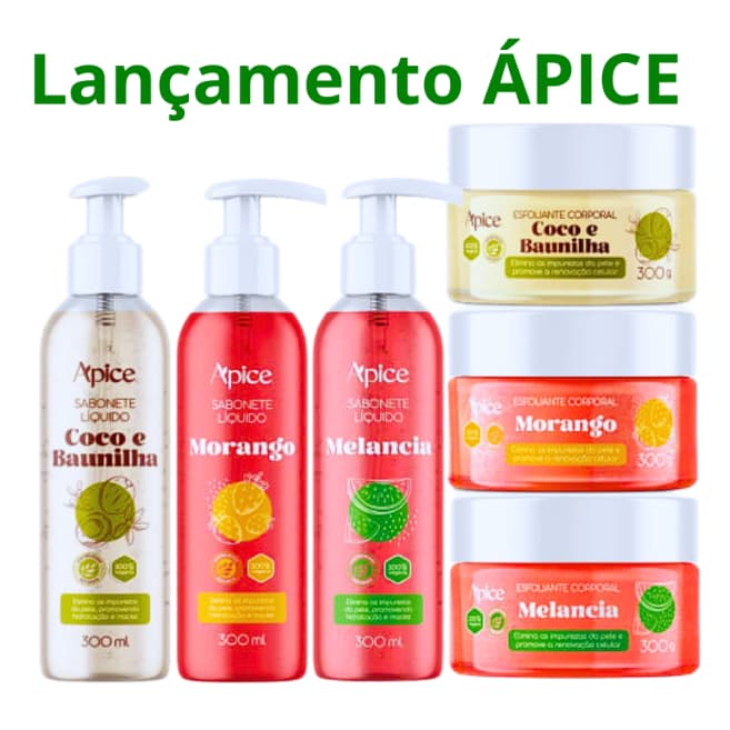 Kit Apice Skin Care Sabonete 300ml + Gel Esfoliante 300g