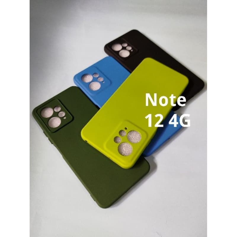Capa Note 12 4G Capinha Case de Silicone Aveludada para Xiaomi Redmi Note 12 4G