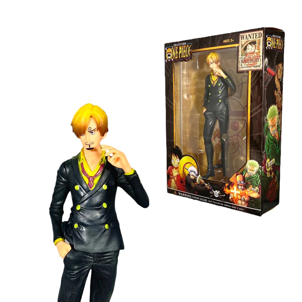 Figura de Ação Sanji One Piece com caixa - Vinsmoke Sanji Action Figure