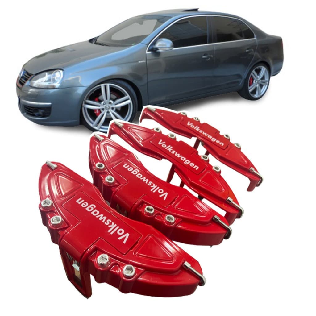 Capa De Pinça De Freio Garras 4 Peças Compativel Jetta sedan variant mk5 2007 2008 2009 2010