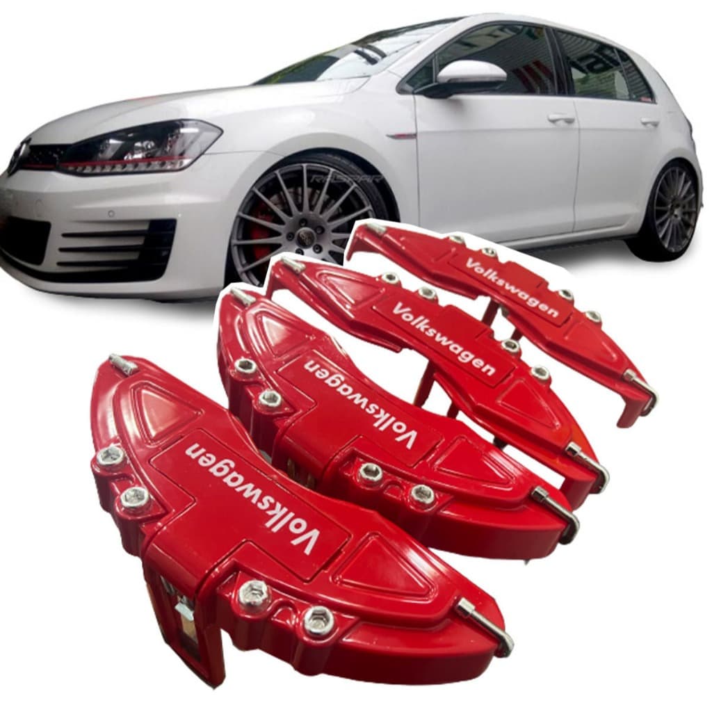 Capa De Pinça De Freio Garras 4 Peças Compativel golf 2015 2016 2017 2018 2019 mk7 top sem silicone