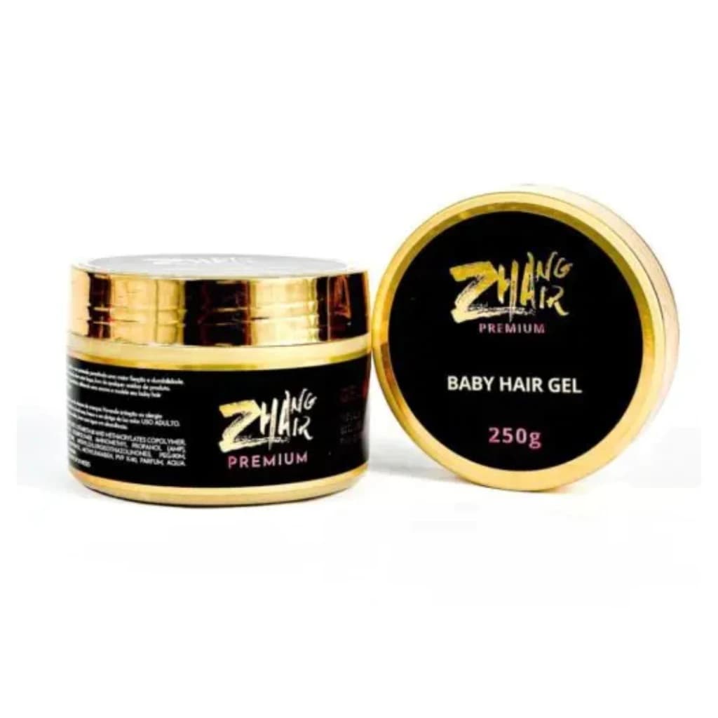 Gel Modelador Baby Hair Zhang 250g Alta Fixação Sem Resíduos Profissional -Gel Baby Hair ZHANG