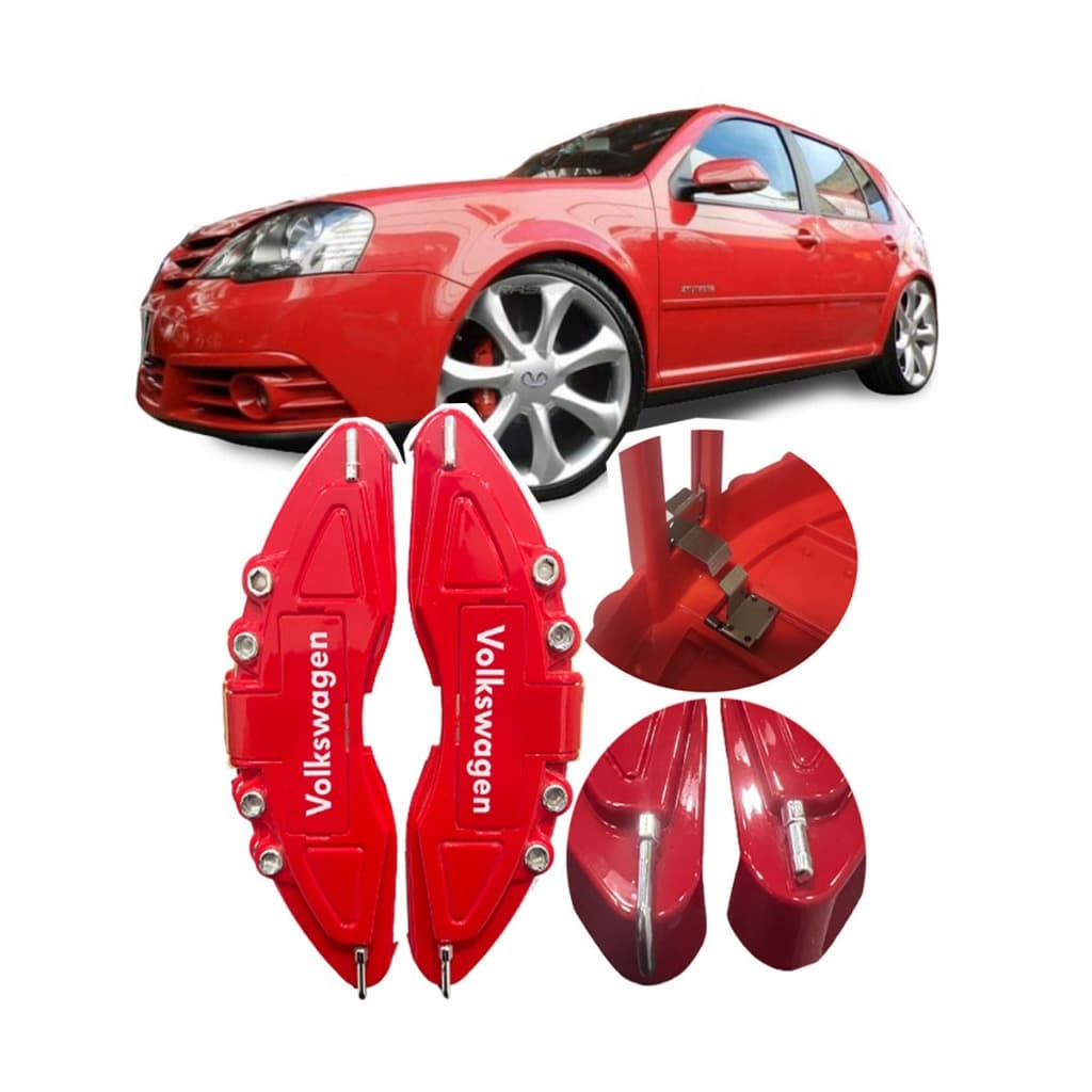 Capa De Pinça De Freio com Garras 2 Peças Compatível Golf polo gol top sem silicone leia descrição