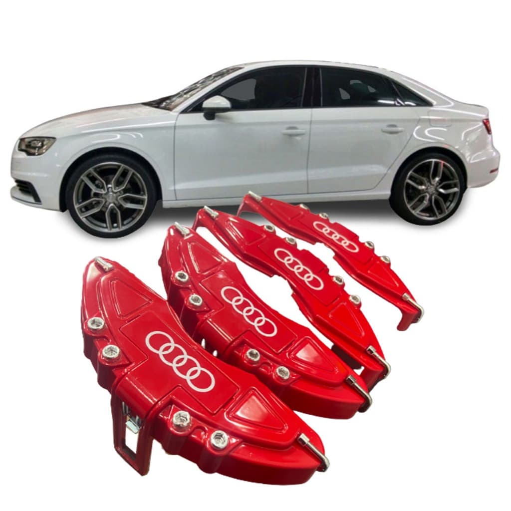 Capa De Pinça De Freio com garras 4 Peças Compatível Audi A3 Sedan  2012 2013 2014 2015 2016 2017 2018 2019 top