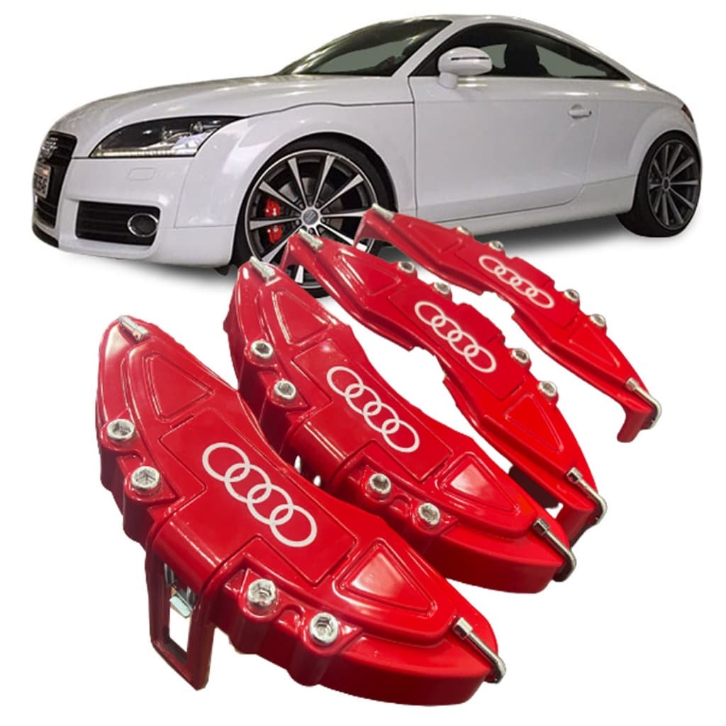 Capa De Pinça De Freio com Garras 4 peças Compatível Audi Tt 2010 2011 2012 2013 2014 top sem silicone