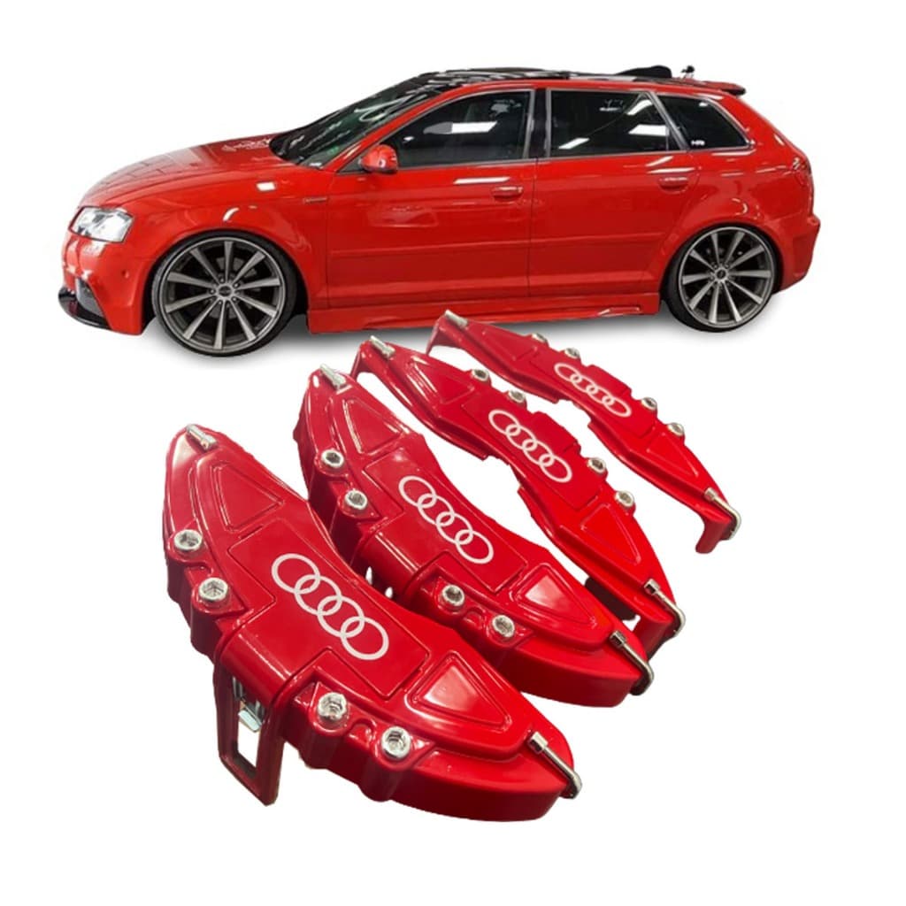 Capa De Pinça De Freio garras 4 Compatível Audi A3 Sportback 2008 2009 2010 2011 2012 2013 2014 2015 2016 2017 2018 2019