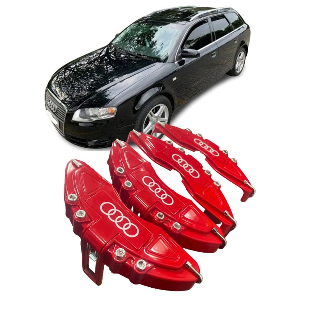 Capa De Pinça De Freio 4 peças Compatível Audi A4 Avant 2004 2005 2006 2007 2008 top sem silicone