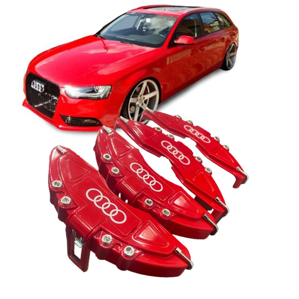 Capa De Pinça De Freio com garras 4 peças Compatível Audi A4 Avant 2010 2011 2012 2013 2014 2015 top sem silicone