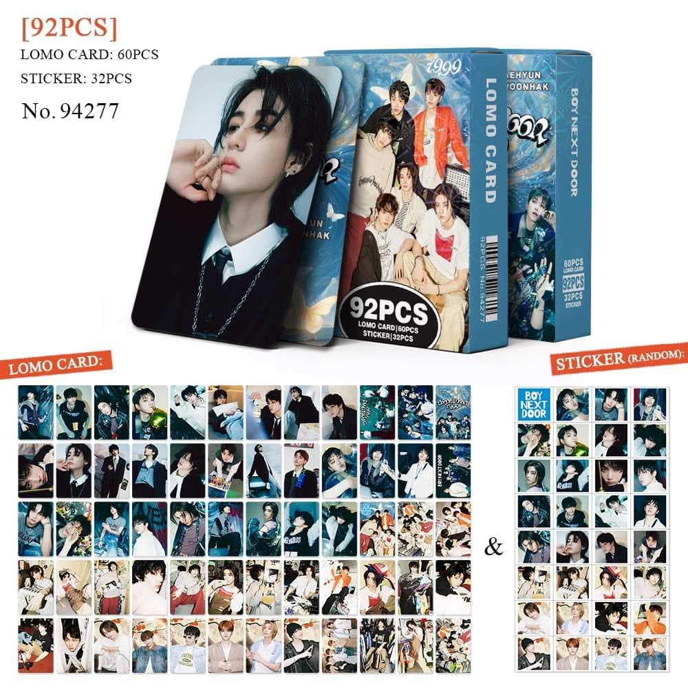 K-POP 60pcs/box com 32pcs adesivo BOY NEXT DOOR Photocard Pronto Para Ser Cartão LOMO Postal De Coleção