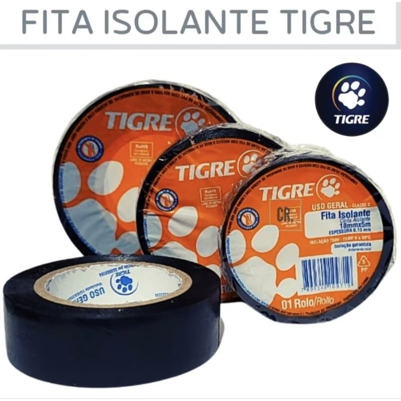FITA ISOLANTE TIGRE ANTI CHAMAS