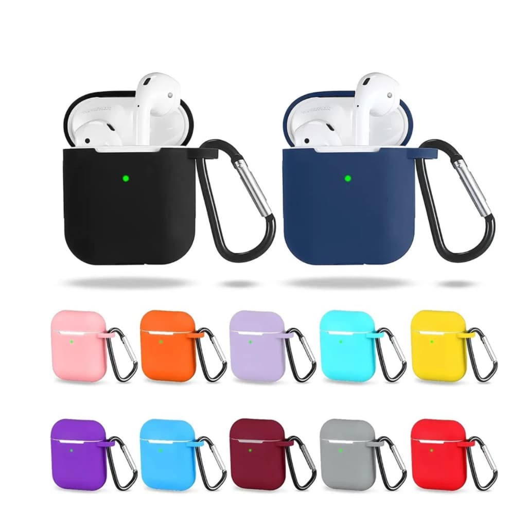 Capa Para Airpods I12 Inpods12 I10 I11 I12 I9 I9S Fone De Ouvido Bluetooth Sem Fio De Silicone Protetoras Com Mosquetão
