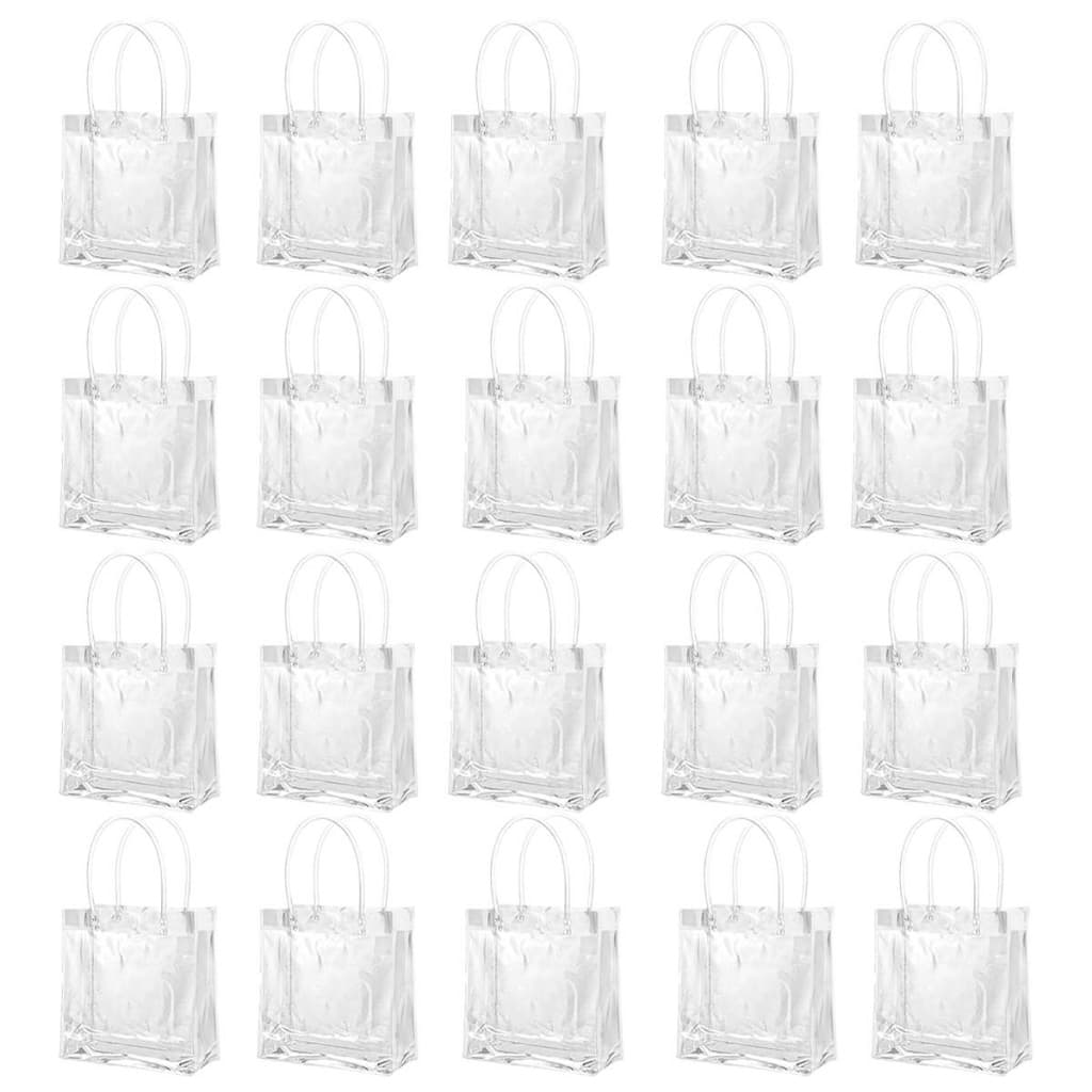 20 Pacotes de Sacos Plásticos Transparentes para Embalagem de Doces Sacos de Presente Reutilizáveis para Biscoitos