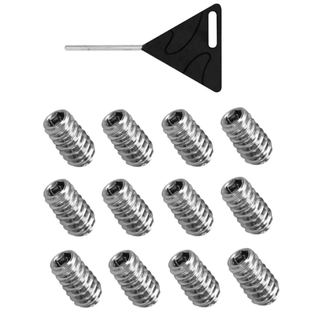 20 Parafusos de Inox Surf FCS + Chave para Quilha De Encaixe Prancha Surf