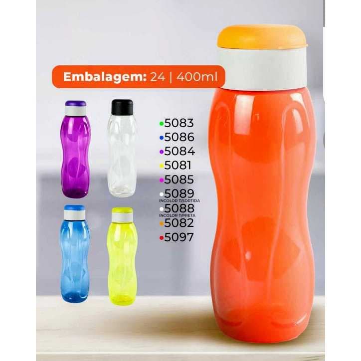 KIT 2 UND DE GARRAFA SQUEEZE LUNA PREMIUM  400ML - PLASTSHOP