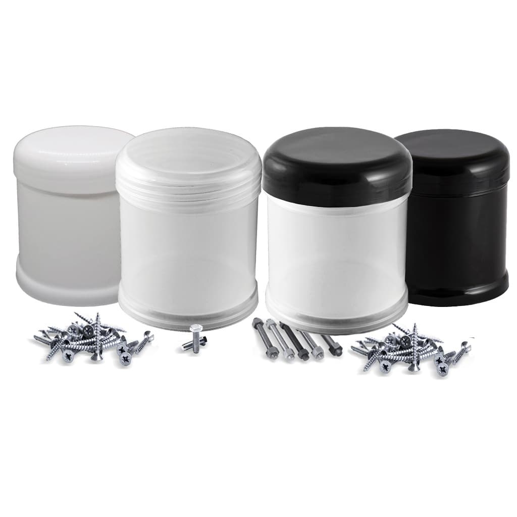 Conjunto Kit 10 Potes Plásticos 350ml Organizador Para Armazenar Parafusos fixadores ferragens peças pequenas