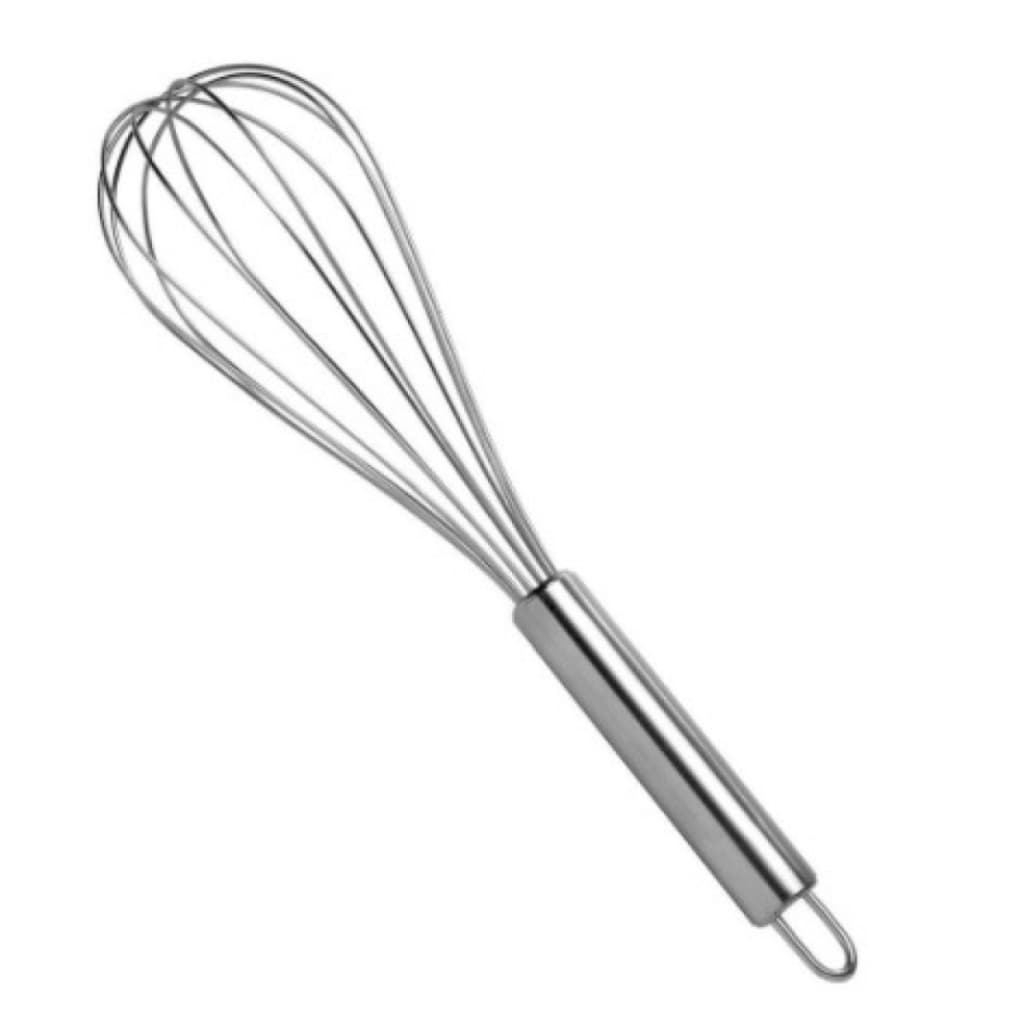 3 Batedor De Clara Em Neve Ovos Fuet Profissional Inox 30cm