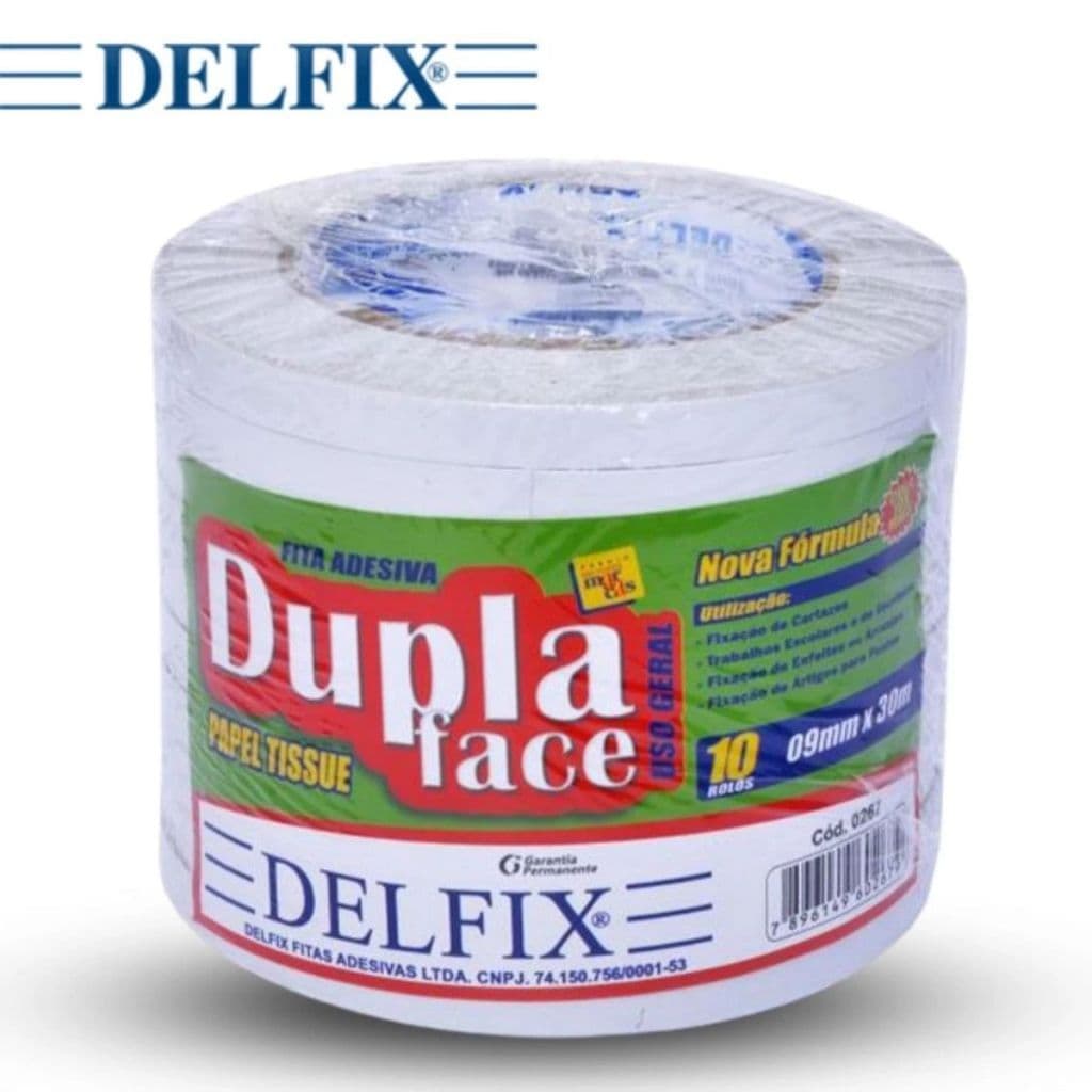 Fita Adesiva Dupla Face Delfix Extraforte Escolher Tamanho e a Embalagem Com a Quantidade