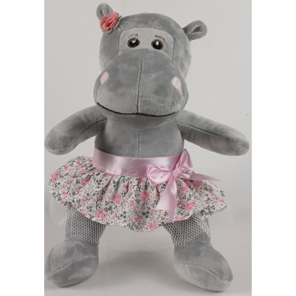 Hipopótamo de Vestido De pelúcia Bebê Mãe Decoração Menina