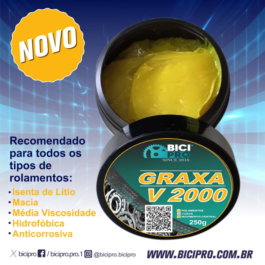 BICIPRO GRAXA V 2000 ROLAMENTOS, CUBOS SUSPENSÃO DE BICICLETAS E MOTOS