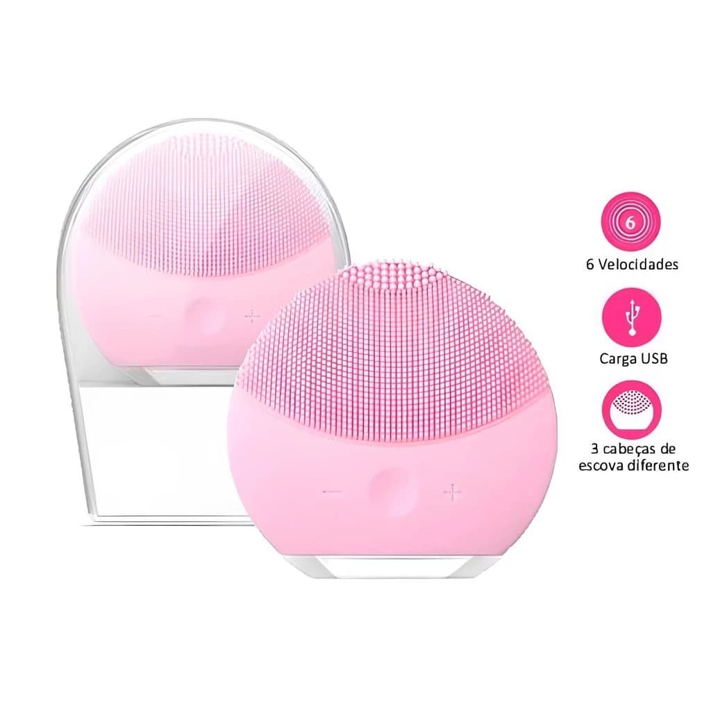 Esponja Elétrica Massageador Elétrico Limpeza Facial  Skincare Escova De Silicone Recarregável ACG
