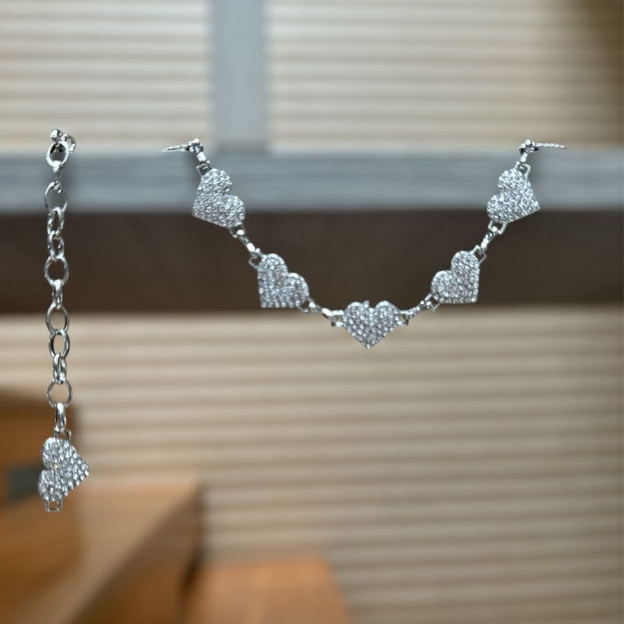 Cinto Feminino Corrente Coraçãozinho de STRASS Lindo!!