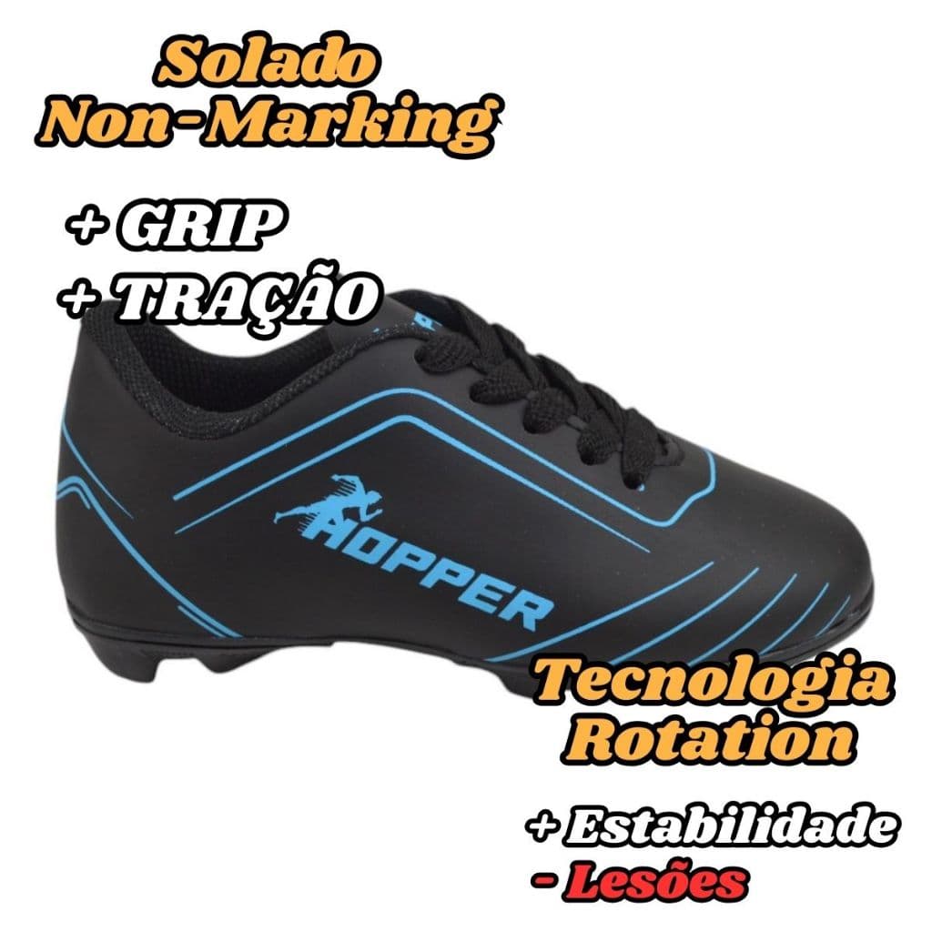 Chuteira Hooper Infantil para Meninos e Meninas – Conforto e Estilo no Jogo