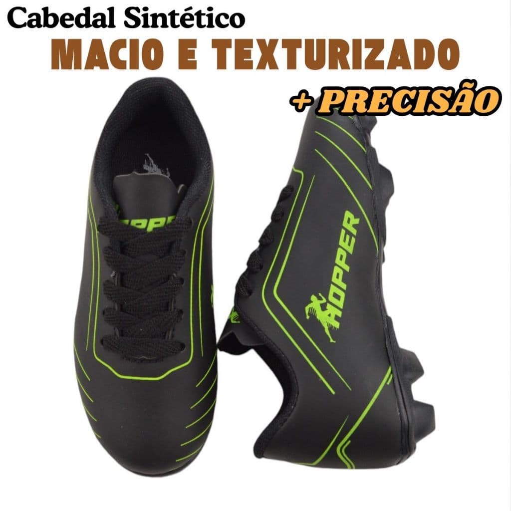 Chuteira Infantil Hooper – Tamanhos 26 a 33, Cores Vibrantes e Desempenho Imbatível