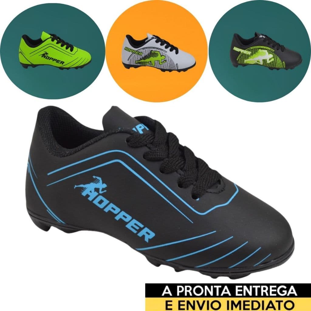 Chuteira Infantil Hooper – Diversão e Estilo para Pequenos Jogadores