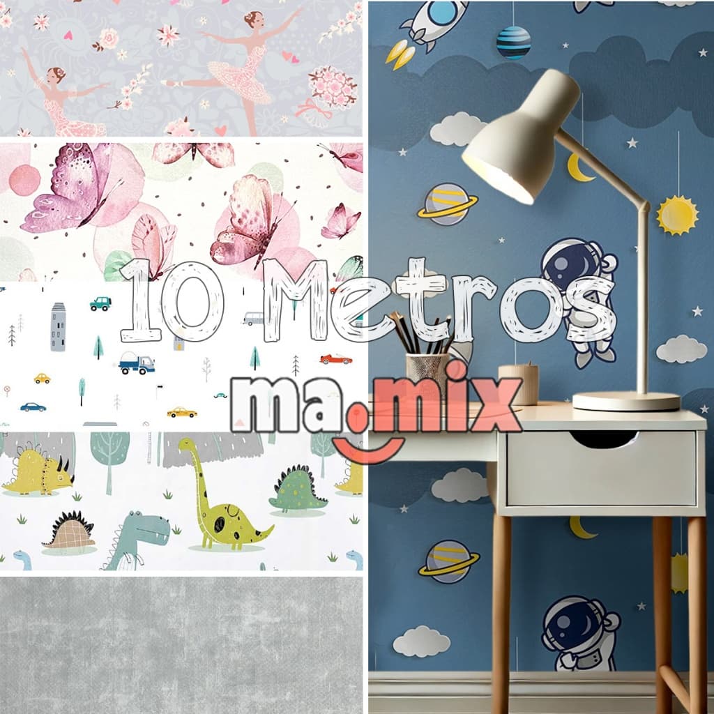 Papel de Parede Modelo 3D 10 METROS x 45CM Adesivo Autocolante para Sala, Quarto, Cozinha Banheiro