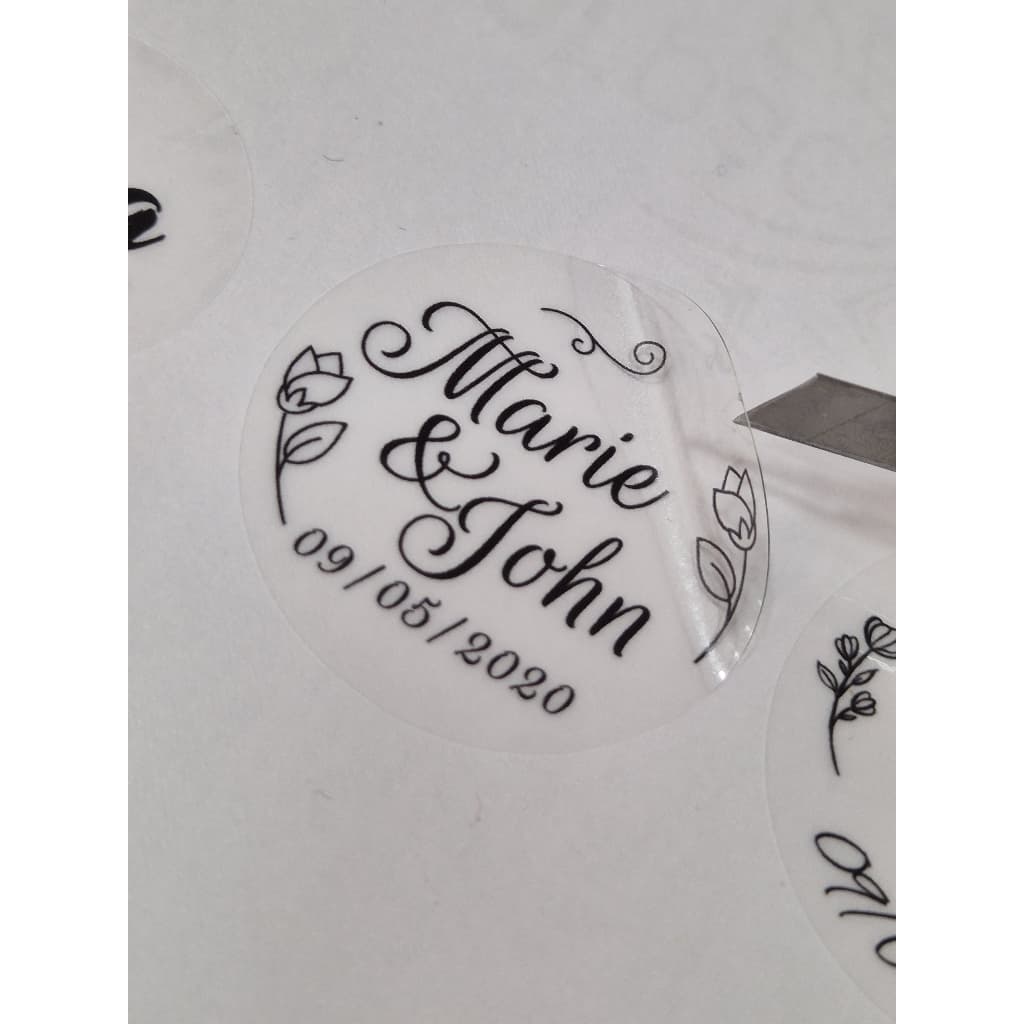 Etiquetas Adesivas Personalizadas Vinil Transparente | Adesivo Personalizado |  3x3,4x4,5x5,6x6,7x7