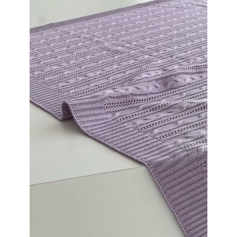 Manta Tricot Trançado Maternidade Bebe Qualidade Premium 80x100cm