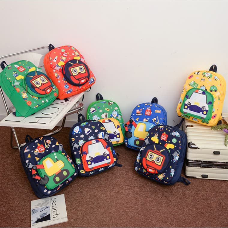 Mochila Infantil Com Estojo Mochila Escolar Menina Menino Bolsa Escolar Removível 2 EM 1 Infantil Com Estampa