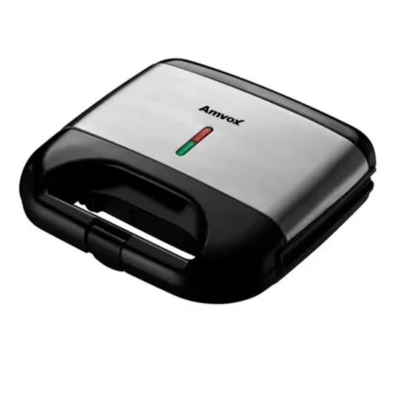 Sanduicheira e grill AMS  500 Black 750W Amvox 127V