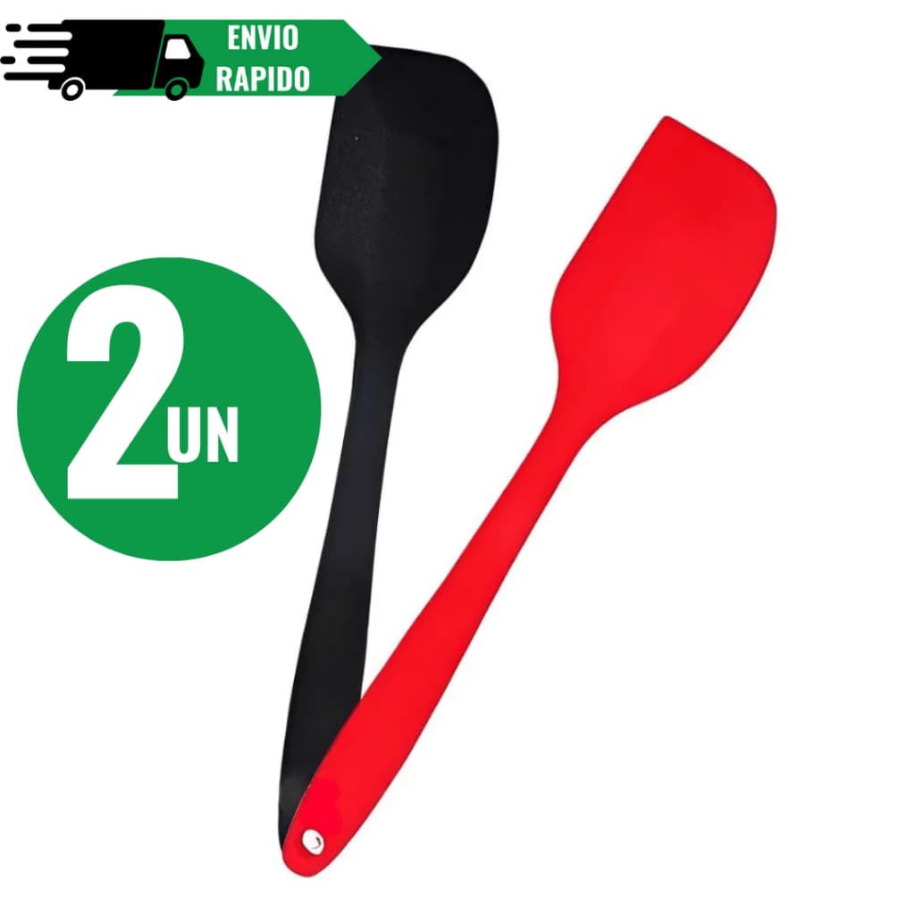 Kit Espátulas Preta Pão duro de Silicone Grande Espátula flexível Espátula culinária Utensílio de cozinha