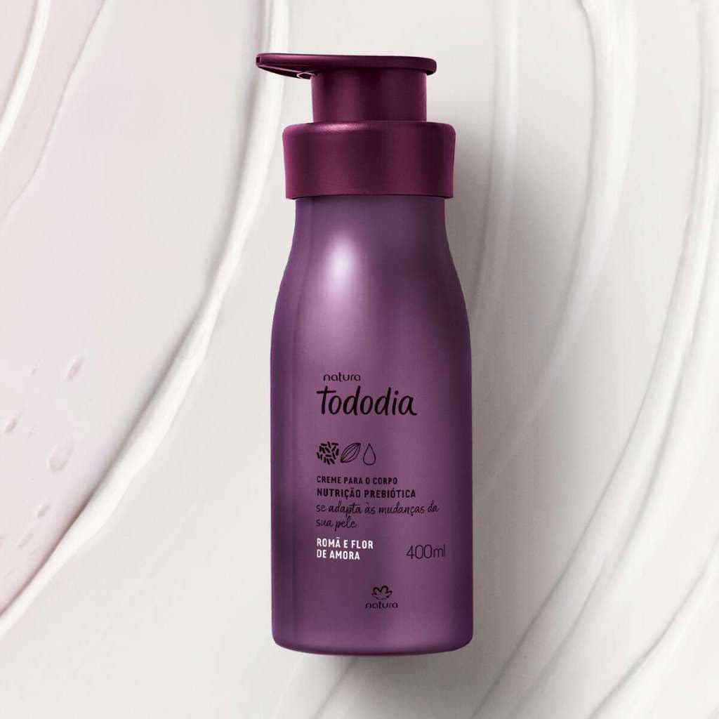 Creme Desodorante Nutritivo Corporal Tododia Romã e Flor de Amora | Hidratação e Perfume Prolongado