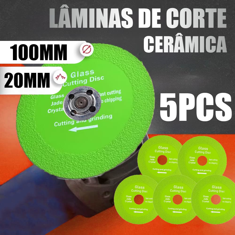 Disco Diamantado Para Corte De Vidro Porcelanato Piso e Cerâmica
